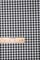 1 Yard Fine Black Gingham Poly Cotton Fabric 1/8 Inch Small Check Non Stretch 58/59 Inch Wide